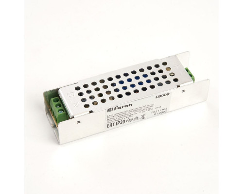 Основное фото Сетевой адаптер для светодиодной ленты Feron LB009 12V 36W IP20 3A 176-264В 48007: Купить в Интернет магазин освещения GCSVET.RU