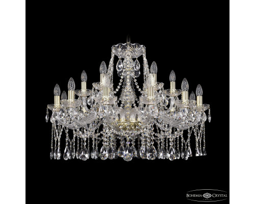 Основное фото Люстра подвесная Bohemia Ivele Crystal 1413/12+6/300 G: Купить в Интернет магазин освещения GCSVET.RU