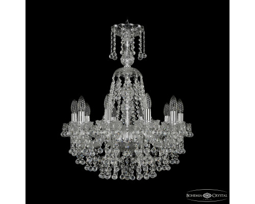Основное фото Люстра подвесная Bohemia Ivele Crystal 1409/10/195/XL-67 Ni: Купить в Интернет магазин освещения GCSVET.RU