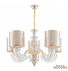 Люстра подвесная Arte Milano Florentia-8857 308857/5 Wh/Gd