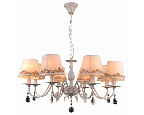 Дополнительное фото Люстра подвесная Natali Kovaltseva Biarritz 70038-8C IVORY GOLD: Купить в Интернет магазин освещения GCSVET.RU