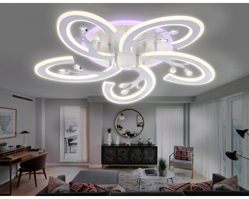 Дополнительное фото Люстра потолочная LED Ambrella Light Acrylica Original FA512: Купить в Интернет магазин освещения GCSVET.RU