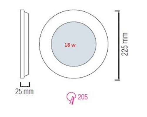 Дополнительное фото Светильник встраиваемый Horoz Electric SLIM-18 056-003-0018 18W 4200K HRZ33002860: Купить в Интернет магазин освещения GCSVET.RU