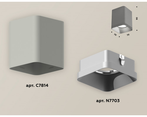 Дополнительное фото Светильник накладной Ambrella Light Techno XS7814003 (C7814, N7703): Купить в Интернет магазин освещения GCSVET.RU