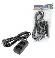 Удлинитель бытовой Uniel Ultra S-CU2-3 BLACK UL-00009976