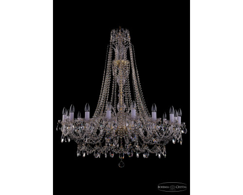 Основное фото Люстра подвесная Bohemia Ivele Crystal 1411/16/400/XL-115 G: Купить в Интернет магазин освещения GCSVET.RU