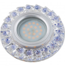 Светильник встраиваемый Fametto DLS-L120 GU5.3 CHROME/CLEAR+PURPLE UL-00000367