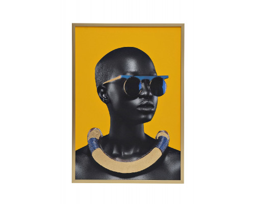 Основное фото Настенный декор (картина) Африканка-1 Garda Decor 89VOR-AFRICAN GIRL1: Купить в Интернет магазин освещения GCSVET.RU