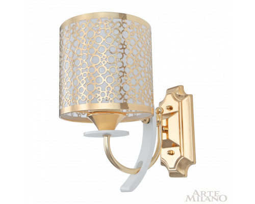 Дополнительное фото Настенный светильник Arte Milano Florentia-6067 306067/1W Wh/Gd: Купить в Интернет магазин освещения GCSVET.RU