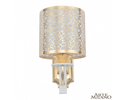 Основное фото Настенный светильник Arte Milano Florentia-6067 306067/1W Wh/Gd: Купить в Интернет магазин освещения GCSVET.RU