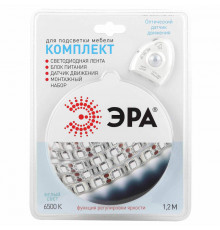 Лента светодиодная ЭРА 4,8W/m 30LED/m 2835SMD холодный белый 1,2M 2835move-4,8-30-12-6500-1,2m Б0043071