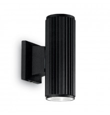 Светильник настенный для улицы Ideal Lux Base AP2 Nero 129433