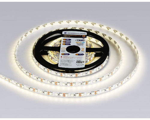 Дополнительное фото Лента светодиодная Ambrella Light LED Strip 12В 2835 9,6Вт/м 4500K 5м IP20 GS1102: Купить в Интернет магазин освещения GCSVET.RU