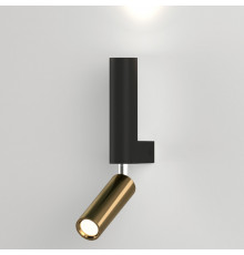 Светильник спот Eurosvet Pitch 40020/1 LED черный/латунь a061312