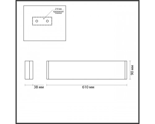 Дополнительное фото Светильник настенный Odeon Light Framant 4295/20WL: Купить в Интернет магазин освещения GCSVET.RU