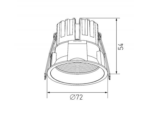 Дополнительное фото Светильник встраиваемый Designled DL-RE1202-BL-NW 020296: Купить в Интернет магазин освещения GCSVET.RU