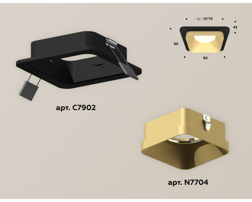 Дополнительное фото Светильник встраиваемый Ambrella Light Techno XC7902004 (C7902, N7704): Купить в Интернет магазин освещения GCSVET.RU