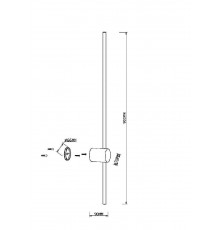 Светильник настенный Maytoni Light stick MOD237WL-L11BS3K