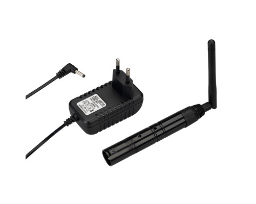 Основное фото Усилитель Arlight Smart-DMX-Transmitter Black (5V, XLR3 Female, 2.4G) 028416: Купить в Интернет магазин освещения GCSVET.RU