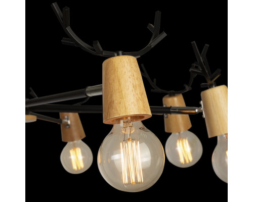 Дополнительное фото Люстра потолочная Loft IT Sven 10024/8 Black: Купить в Интернет магазин освещения GCSVET.RU