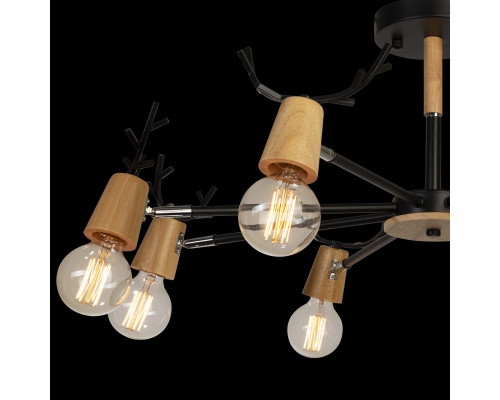 Дополнительное фото Люстра потолочная Loft IT Sven 10024/8 Black: Купить в Интернет магазин освещения GCSVET.RU