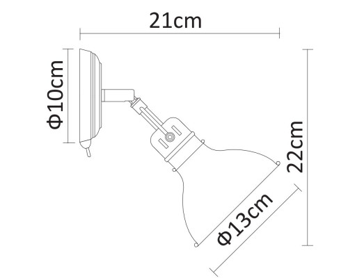 Дополнительное фото Светильник спот Arte Lamp A1102AP-1AB: Купить в Интернет магазин освещения GCSVET.RU