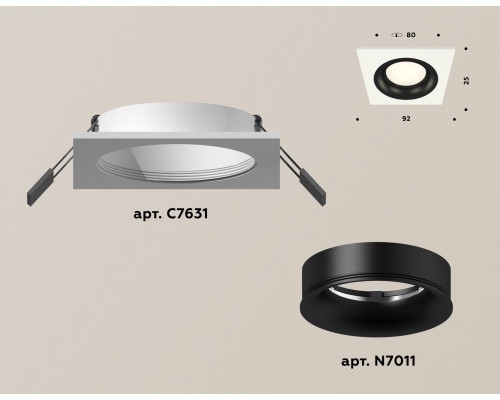 Дополнительное фото Светильник встраиваемый Ambrella Light Techno XC7631002 (C7631, N7011): Купить в Интернет магазин освещения GCSVET.RU