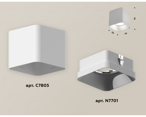 Дополнительное фото Светильник накладной Ambrella Light Techno XS7805001 (C7805, N7701): Купить в Интернет магазин освещения GCSVET.RU