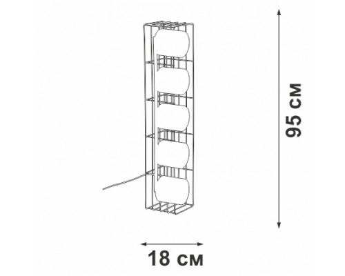 Дополнительное фото Напольный светильник Vitaluce V3019-1/5P: Купить в Интернет магазин освещения GCSVET.RU