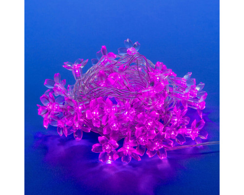 Основное фото Светодиодная гирлянда (07933) Uniel Сакура 220V розовый ULD-S0700-050/DTA PINK IP20 PINK SAKURA: Купить в Интернет магазин освещения GCSVET.RU