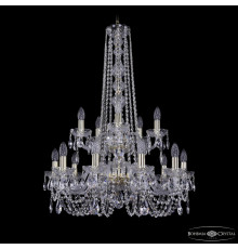 Люстра подвесная Bohemia Ivele Crystal 1402/10+5/240/h-90/2d G