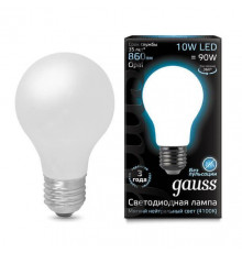 Филаментная лампа светодиодная Gauss E27 10W 4100К матовая 102202210