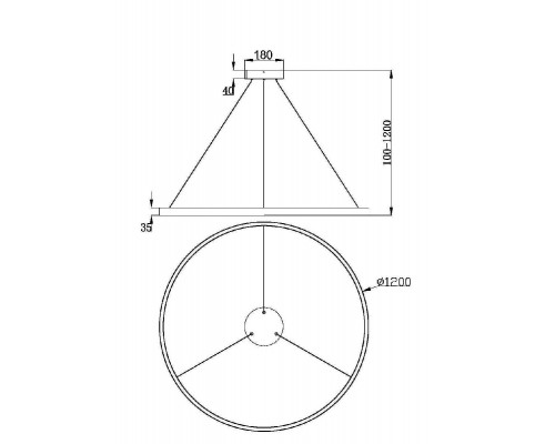 Дополнительное фото Светильник подвесной Maytoni Rim MOD058PL-L65WK: Купить в Интернет магазин освещения GCSVET.RU