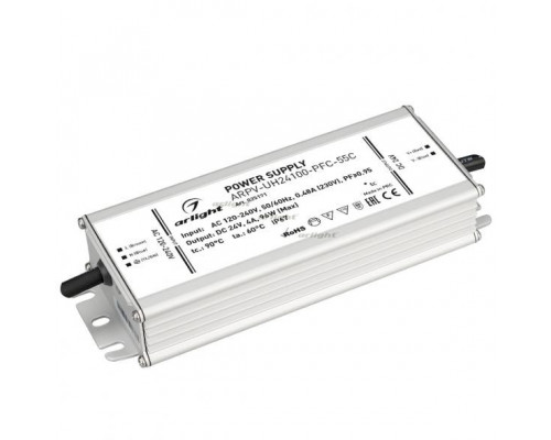 Основное фото Сетевой адаптер Arlight ARPV-UH24100-PFC-55C (24V, 4.0A, 96W) 025171: Купить в Интернет магазин освещения GCSVET.RU