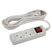Удлинитель электрический Эра U-2s-5m-2x1 Б0044048