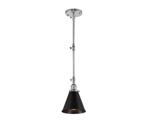 Основное фото Светильник подвесной Lumina Deco Rubi LDP B007 CHR+BK: Купить в Интернет магазин освещения GCSVET.RU