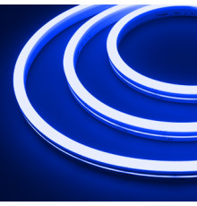 Лента светодиодная (герметичная) Arlight MOONLIGHT-SIDE-A140-12x17mm 24V Blue (8 W/m, IP67, 2835, 5m, wire x1) 038799