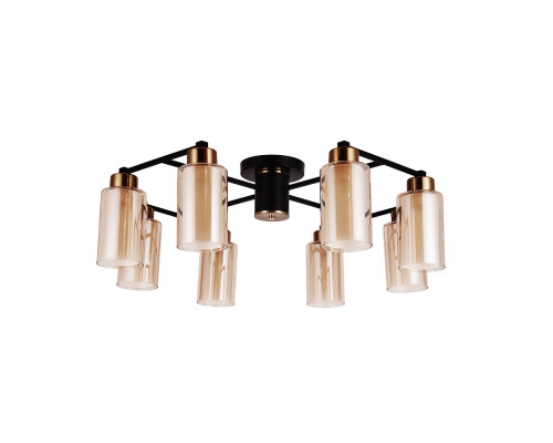 Основное фото Люстра потолочная Arte Lamp Leo A7027PL-8BK: Купить в Интернет магазин освещения GCSVET.RU