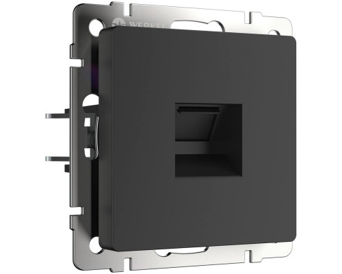 Основное фото Телефонная розетка RJ-11 Werkel черный матовый W1182008 4690389156960 a051604: Купить в Интернет магазин освещения GCSVET.RU
