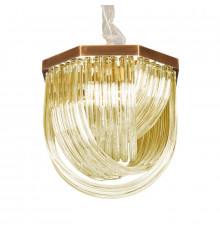 Светильник подвесной Delight Collection Murano Glass A001-400 L4 brass/amber