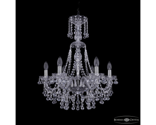 Основное фото Люстра подвесная Bohemia Ivele Crystal 1409/6/195/XL-68 Ni: Купить в Интернет магазин освещения GCSVET.RU