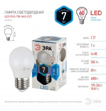 Светодиодная лампочка Эра LED P45-7W-840-E27 Б0020554