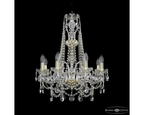 Основное фото Люстра подвесная Bohemia Ivele Crystal 1411/8/195/XL-65 G: Купить в Интернет магазин освещения GCSVET.RU