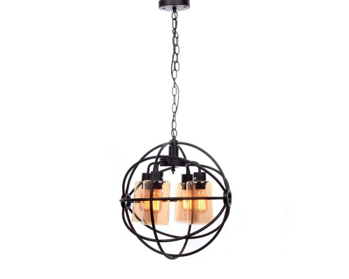 Основное фото Люстра подвесная Lumina Deco Stradi LDP 11509-4 BK: Купить в Интернет магазин освещения GCSVET.RU