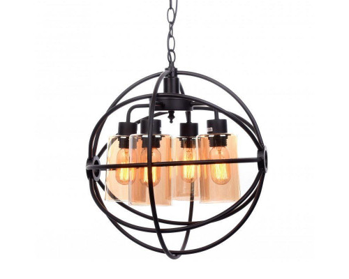 Дополнительное фото Люстра подвесная Lumina Deco Stradi LDP 11509-4 BK: Купить в Интернет магазин освещения GCSVET.RU