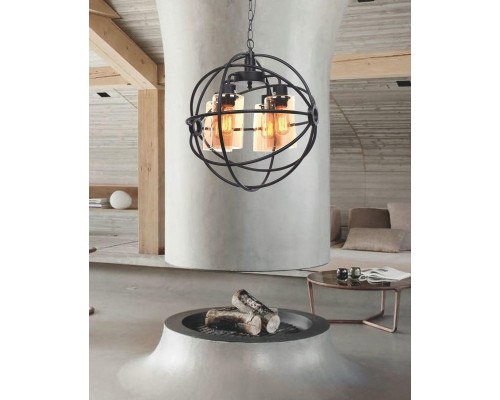 Дополнительное фото Люстра подвесная Lumina Deco Stradi LDP 11509-4 BK: Купить в Интернет магазин освещения GCSVET.RU