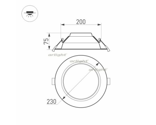 Дополнительное фото Светильник Downlight Arlight Cyclone 022522(1): Купить в Интернет магазин освещения GCSVET.RU