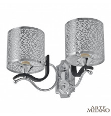 Настенный светильник Arte Milano Florentia-6787 306787/2W Bk/Ni
