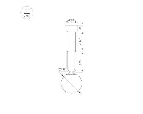 Дополнительное фото Светильник подвесной Arlight SP-Beads-Hang-U-R130-10W Warm3000 036527: Купить в Интернет магазин освещения GCSVET.RU