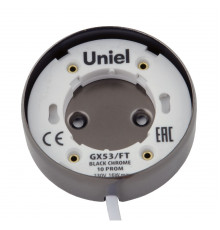 Светильник накладной Uniel GX53/FT BLACK CHROME 10 PROM UL-00003735